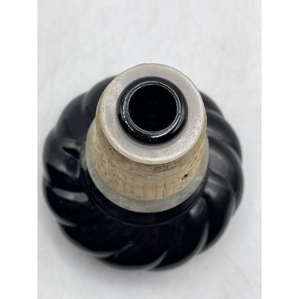 Vintage 70s Black Glass Genie Jim Beam Liquor Bottle Kentucky w/ Stopper Empty - Picture 9 of 10